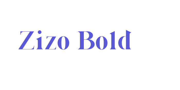 Zizo Bold Font