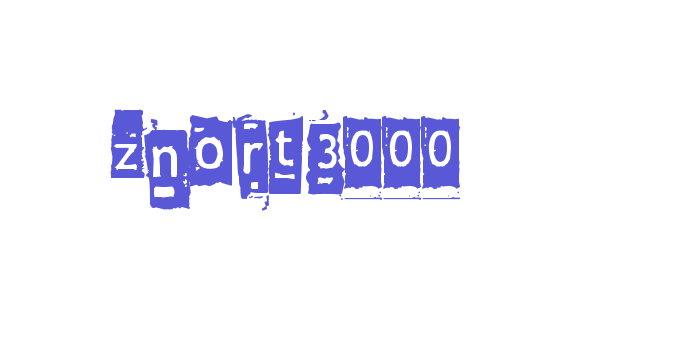 Znort3000 Font Download