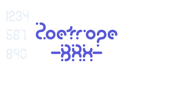 Zoetrope -BRK- font free