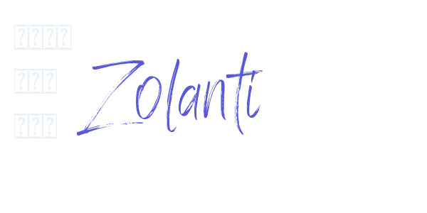 Zolanti font free