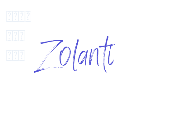 Zolanti Font Download