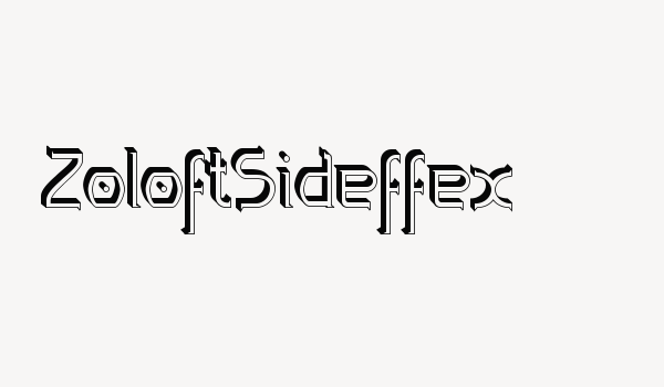 ZoloftSideffex Font