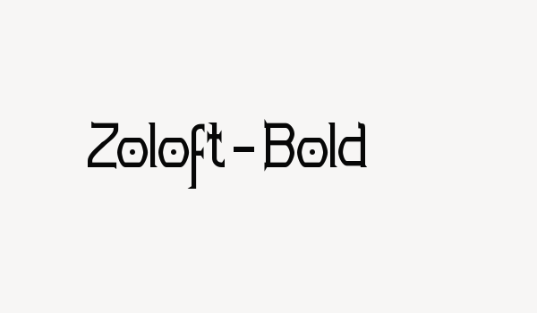 Zoloft-Bold Font