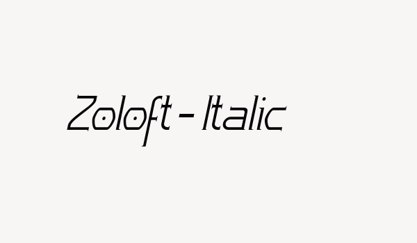 Zoloft-Italic Font