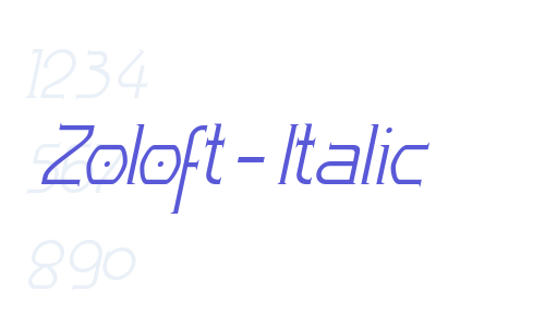 Zoloft-Italic Font Download