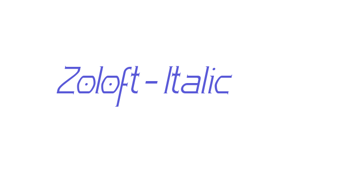 Zoloft-Italic Font Download