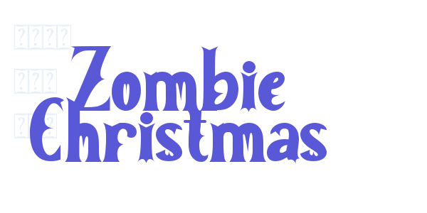 Zombie Christmas font free