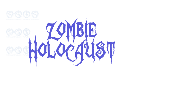 Zombie Holocaust font free