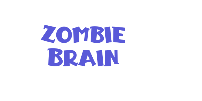 Zombie Brain Font Download