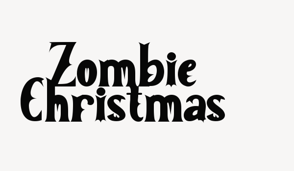 Zombie Christmas Font