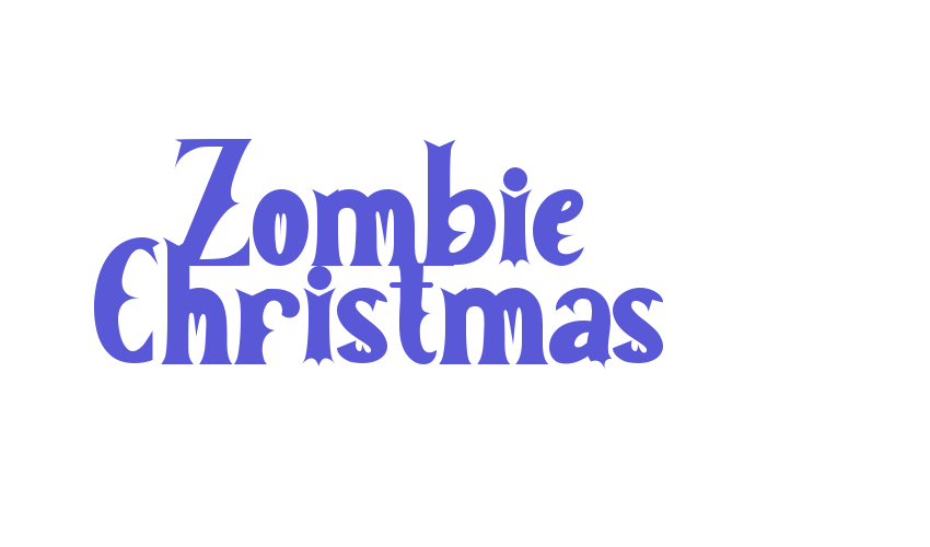 Zombie Christmas Font