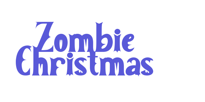 Zombie Christmas Font Download