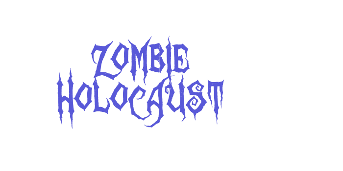 Zombie Holocaust Font Download