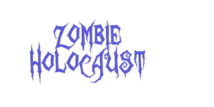 Zombie Holocaust Font