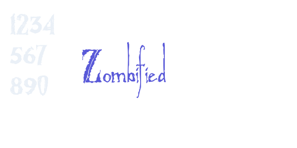 Zombified font free