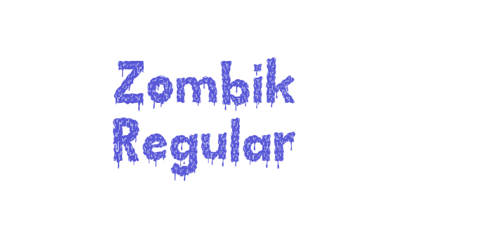 Zombik Regular Font Download