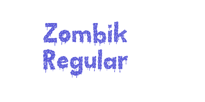 Zombik Regular Font