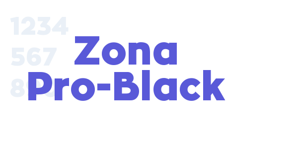 Zona Pro-Black font free