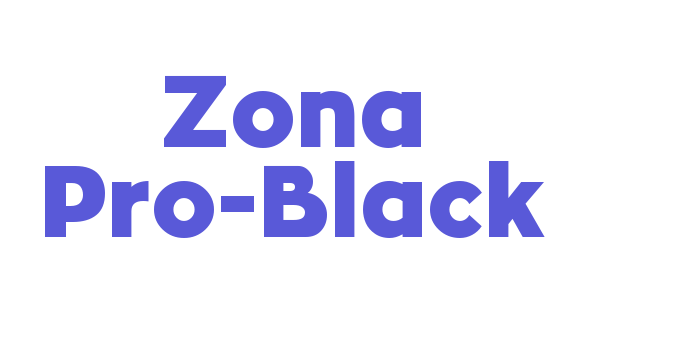 Zona Pro-Black Font