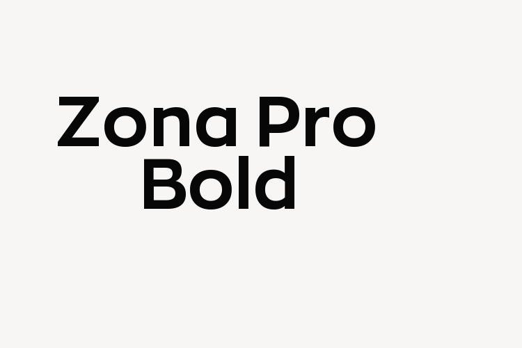 Zona Pro Bold font download