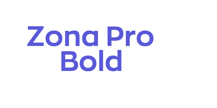 Zona Pro Bold Font Download