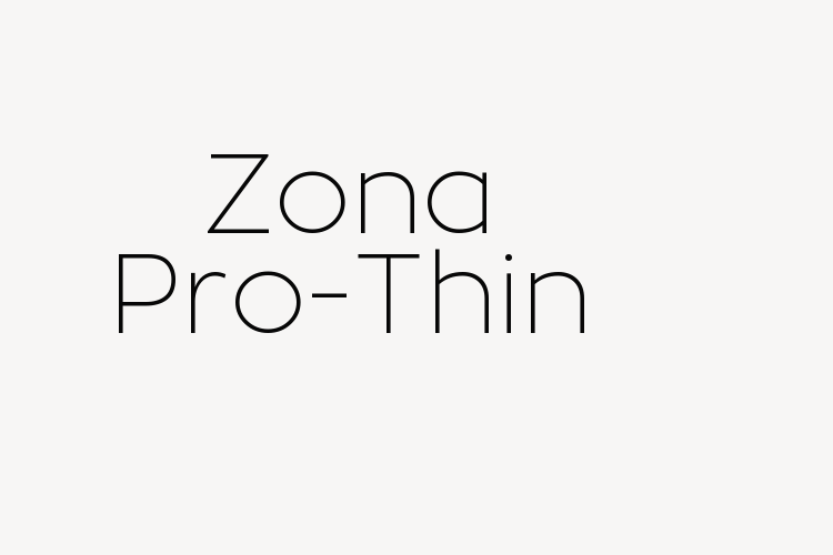 Zona Pro-Thin font download