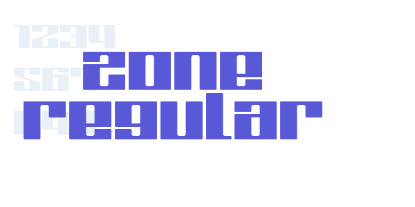 Zone Regular font free