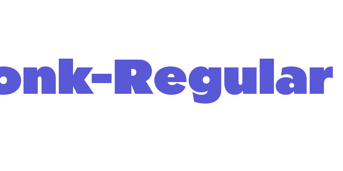 Zonk-Regular Font