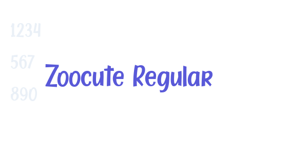 Zoocute Regular font free