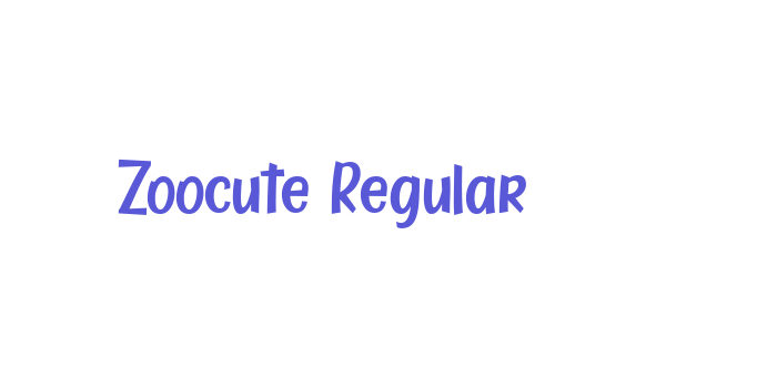 Zoocute Regular Font Download