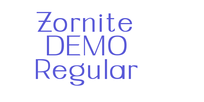 Zornite DEMO Regular Font Download