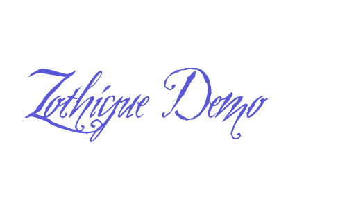 Zothique Demo Font Download