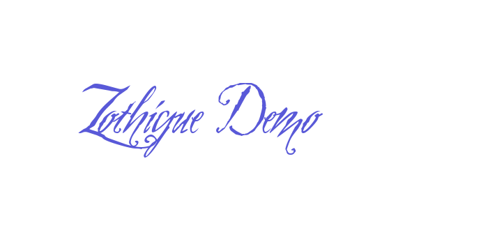 Zothique Demo Font Download