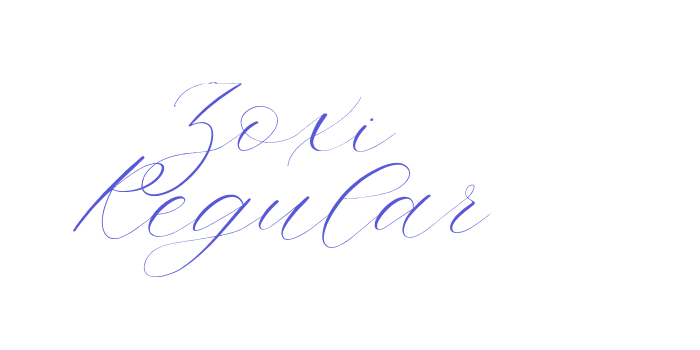 Zoxi Regular Font Download