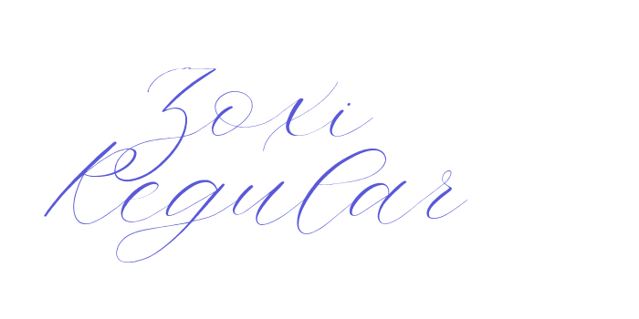 Zoxi Regular Font