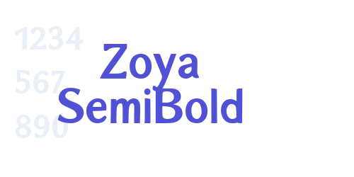 Zoya SemiBold-font-download