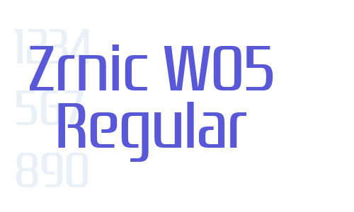 Zrnic W05 Regular Font Download