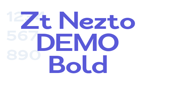 Zt Nezto DEMO Bold font