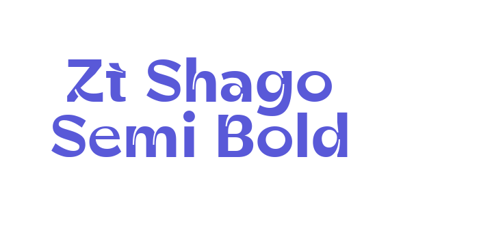 Zt Shago Semi Bold Font Download