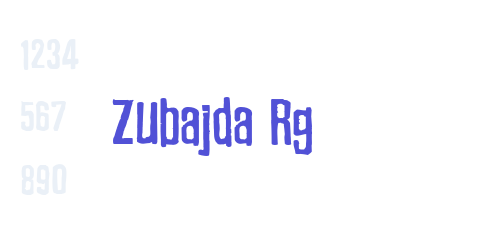 Zubajda Rg-font-download