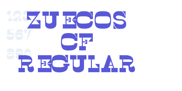 Zuecos CF Regular font