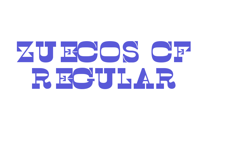 Zuecos CF Regular Font