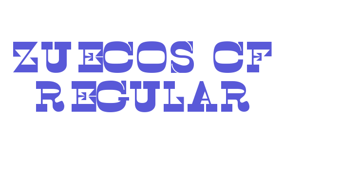 Zuecos CF Regular Font Download