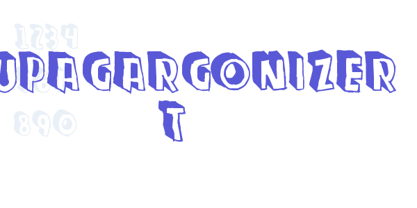 Zupagargonizer T font