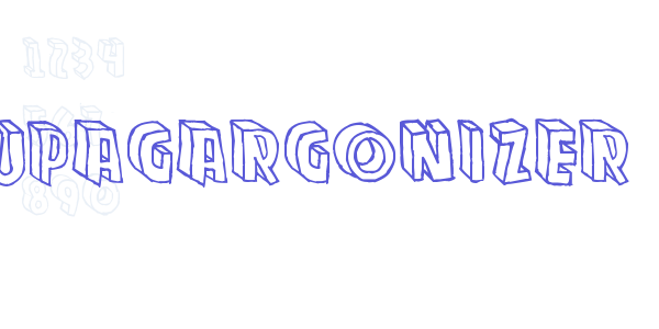 Zupagargonizer font