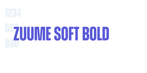 Zuume Soft Bold font