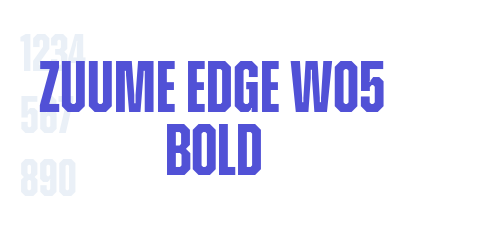 Zuume Edge W05 Bold-font-download
