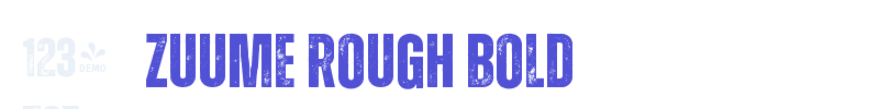 Zuume Rough Bold-font