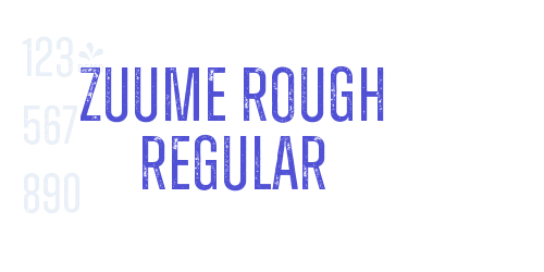 Zuume Rough Regular-font-download