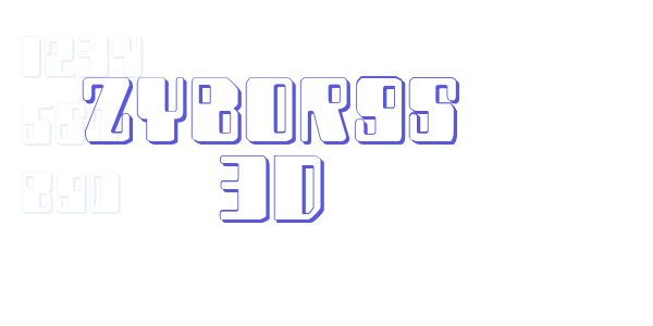 Zyborgs 3D font free